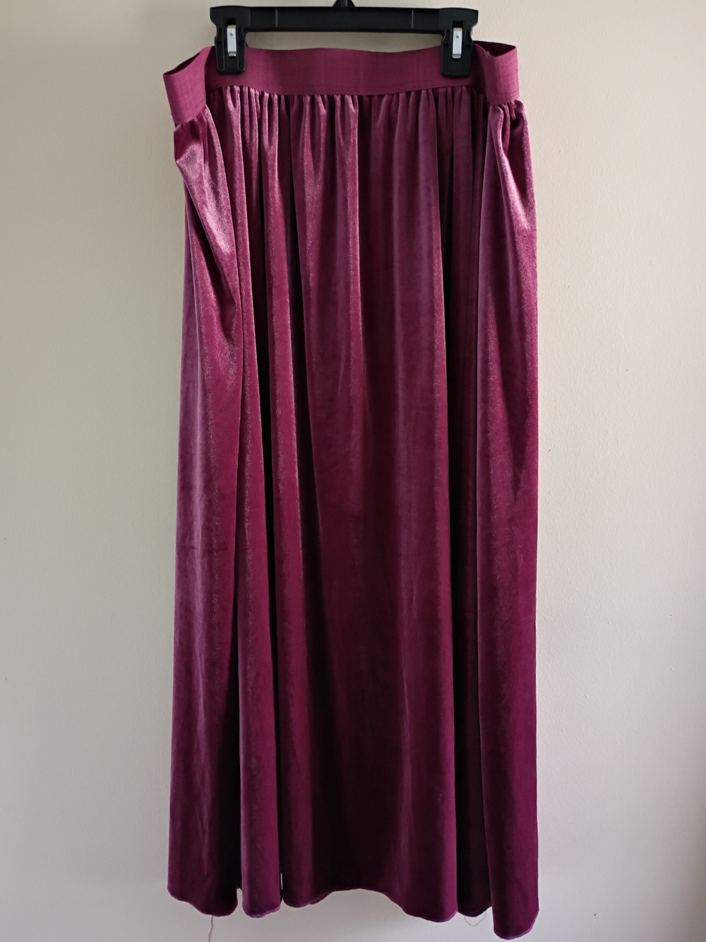 KAKTUS Velvet Cottagecore Skirt in Plum